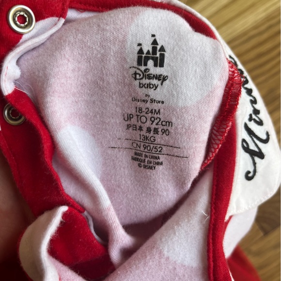 Disney Minnie Mouse Dress with bodysuit/tulle skirt - 18 - 24 months - Picture 2 of 6
